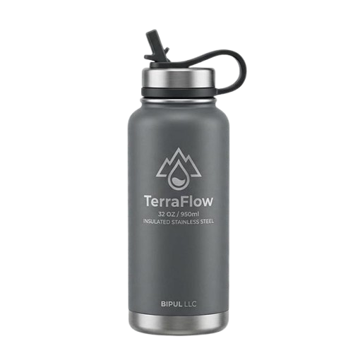 Title-2 TerraFlow 32 oz Insulated Stainless Steel Water Bottle - Image 1